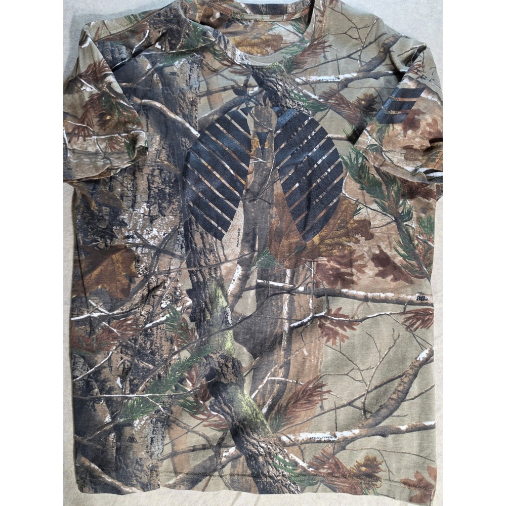 Realtree‎ AP Camo T-Shirt Mens XL Short Sleeve Hunting Graphic Tee 3980 Brown